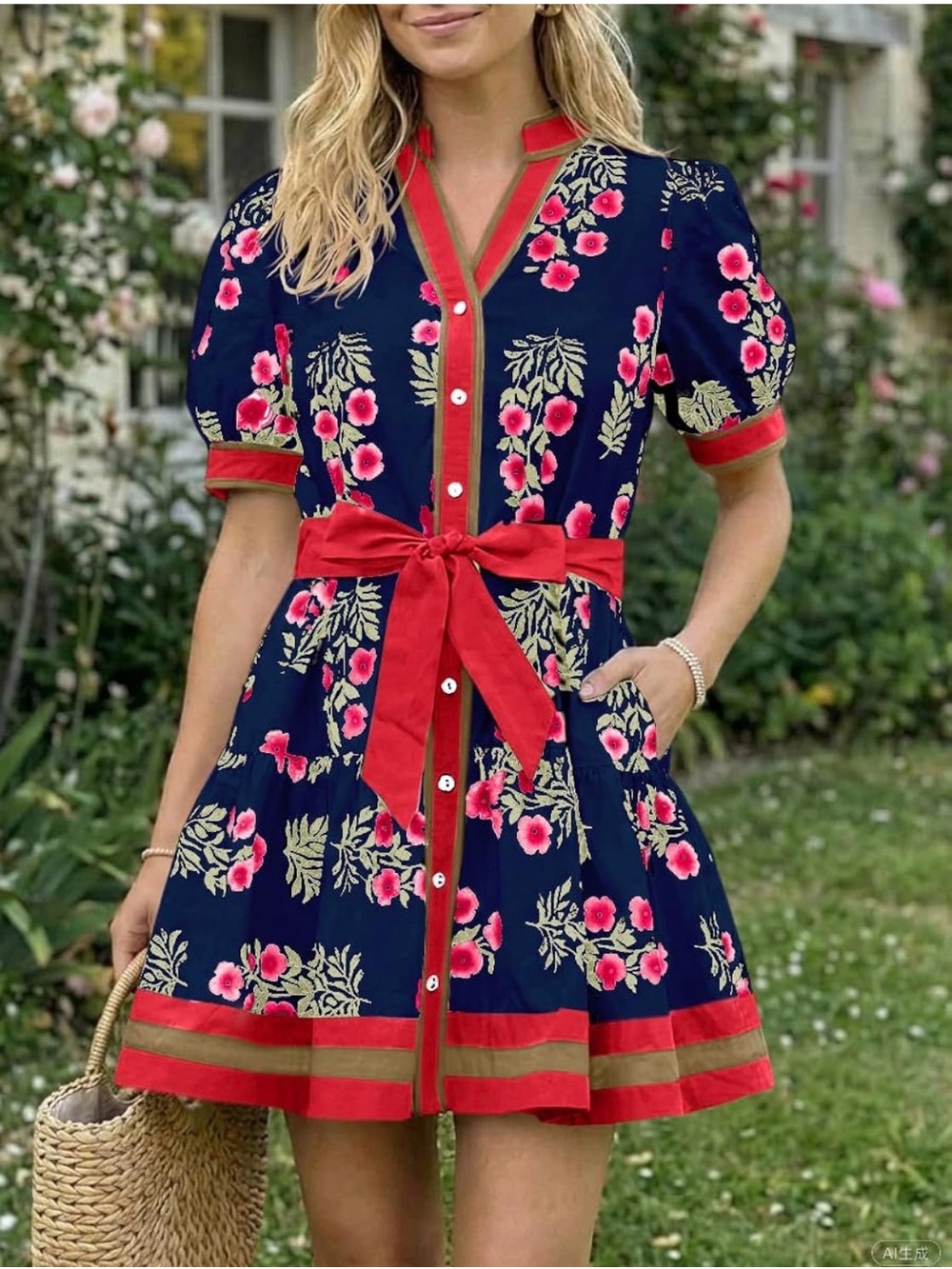 Mini button down dress - Picture 2 of 3